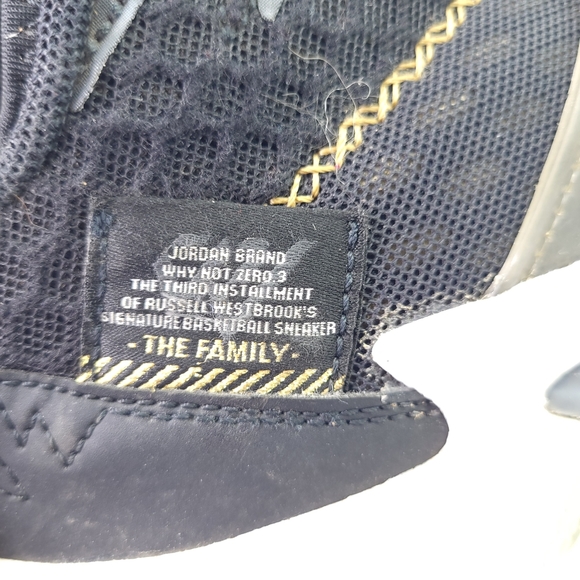 Jordan Why Not Zer0.3 The Family Nike Russell Westbrook Basketball Shoes Sz 6.5Y - Picture 6 of 9